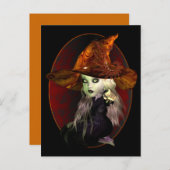 Carte Postale Petite sorcière (Devant / Derrière)