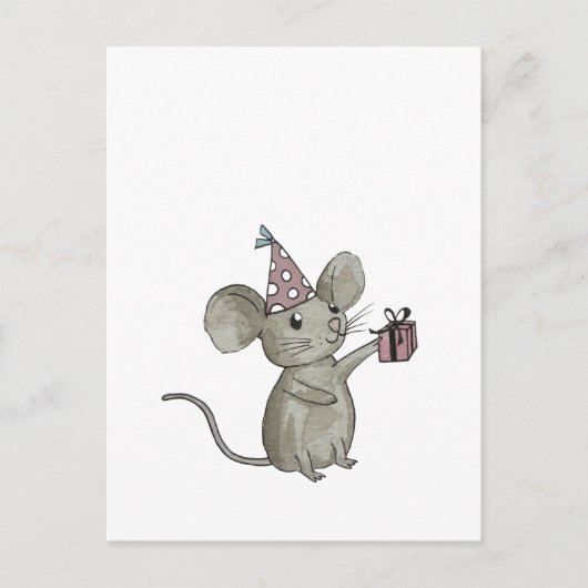 carte postale petite souris (Devant)