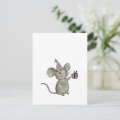 carte postale petite souris (Debout devant)