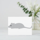 Carte Postale petite souris grise (Debout devant)