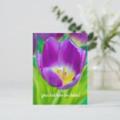 Carte Postale Petite Tulipe Violette (Debout devant)