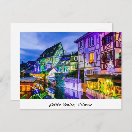 Carte postale, Petite Venise à Colmar (Devant / Derrière)