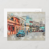 Carte Postale Petite ville simple (Devant / Derrière)