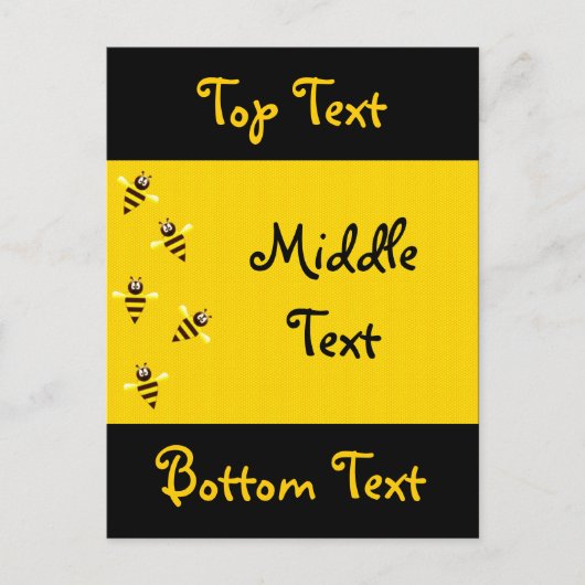 Carte Postale Petites abeilles (Devant)