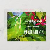 Carte Postale Petites écritures de début Citation Inspirationnel (Devant / Derrière)