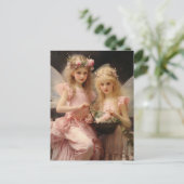 Carte Postale Petites fées de filles roses douces (Debout devant)