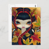 Carte postale "Petites feuilles d'automne" (Devant / Derrière)