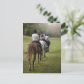 Carte Postale Petites filles à cheval (Debout devant)