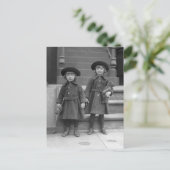 Carte Postale Petites filles avec Nounours, 1921 (Debout devant)