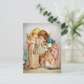 Carte Postale Petites filles ouvrant les bas (Debout devant)