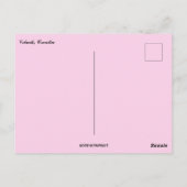 Carte Postale Petites maisons roses à Vrbnik Croatie (Dos)