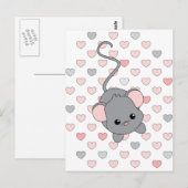Carte Postale Petites oreilles roses (Devant / Derrière)