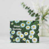 Carte Postale Petites pâquerettes florales photo anniversaire (Debout devant)