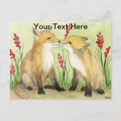 Carte Postale Petites renardes (Devant)