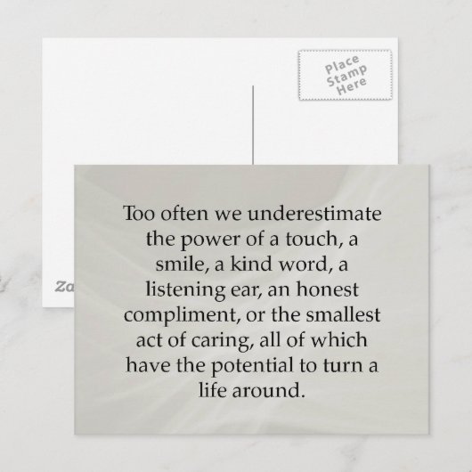 Carte Postale Petits actes de soins (Devant / Derrière)