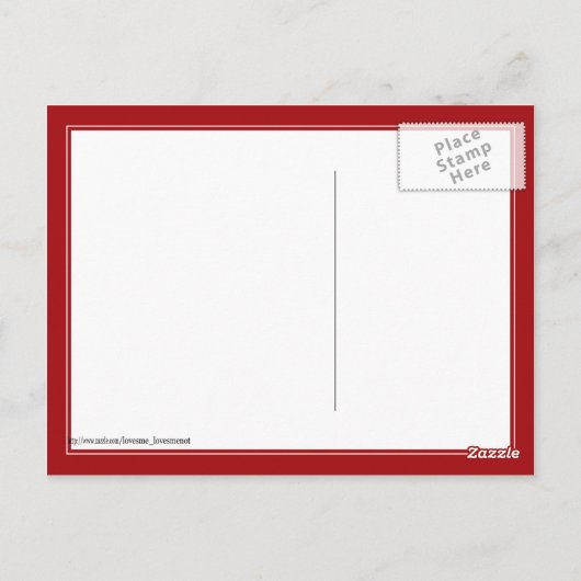 Carte Postale Petits Coeurs - Vous Me Manquez (Dos)