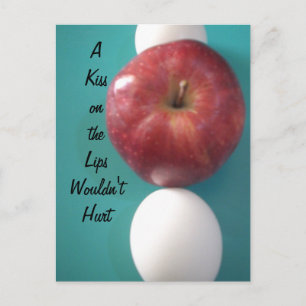 Carte Postale Petits-déjeuners copains : Deux oeufs $an Apple St