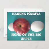 Carte Postale Petits-déjeuners copains : Deux oeufs $an Apple St (Devant / Derrière)