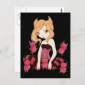 Carte Postale Petits diables - Devils danse art fée vampire (Devant / Derrière)