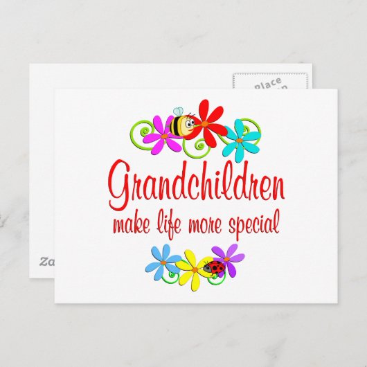 Carte Postale Petits-enfants (Devant / Derrière)