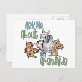 Carte Postale Petits-enfants de chèvre - Grand-mère (Devant / Derrière)