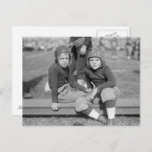 Carte Postale Petits joueurs de football, 1925 (Devant / Derrière)