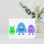 Carte Postale Petits monstres mignons (Debout devant)