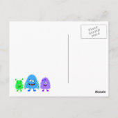 Carte Postale Petits monstres mignons (Dos)