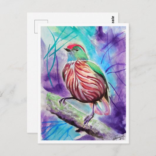 Carte Postale Petits oiseaux #12 (Devant / Derrière)