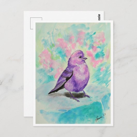 Carte Postale Petits oiseaux #3 (Devant / Derrière)