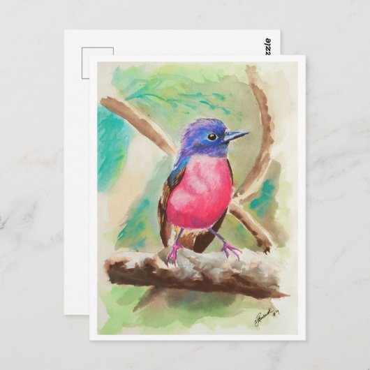 Carte Postale Petits oiseaux #9 (Devant / Derrière)