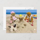 Carte Postale Petits ours : Salutations d'été (Devant / Derrière)