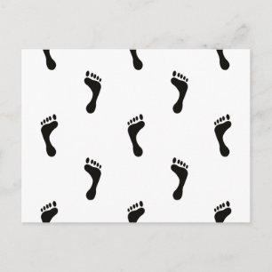 Carte Postale Petits pieds nus en noir et blanc