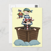 Carte Postale Petits pirates (Devant / Derrière)