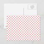 Carte Postale Petits pois rouges (Devant / Derrière)