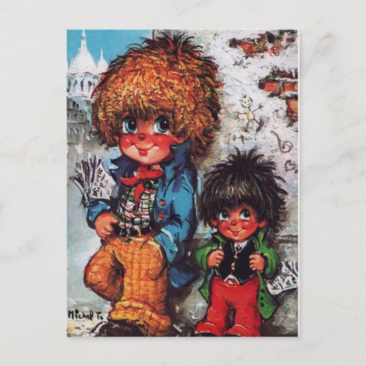 Carte Postale Petits Poulbots (Devant)