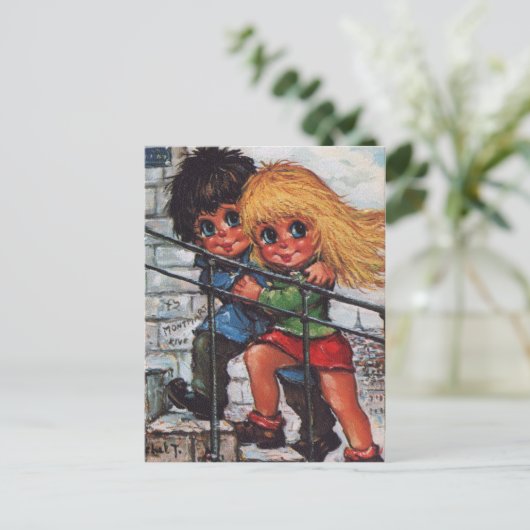 Carte Postale Petits Poulbots à Montmartre (Debout devant)