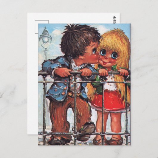 Carte Postale Petits Poulbots à Paris (Devant / Derrière)