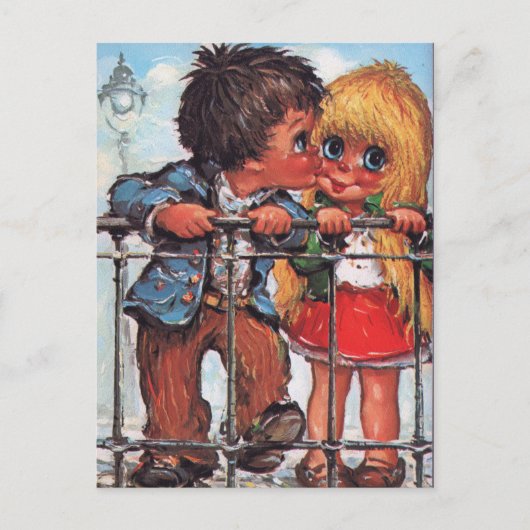 Carte Postale Petits Poulbots à Paris (Devant)