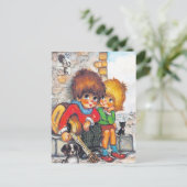 Carte Postale Petits Poulbots musiciens (Debout devant)