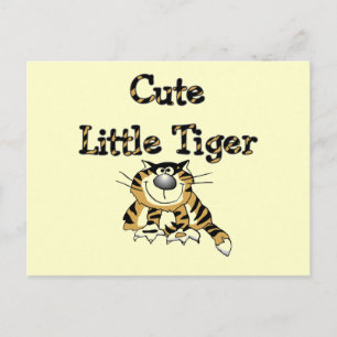 Carte Postale Petits T-shirts et cadeaux mignons de tigre