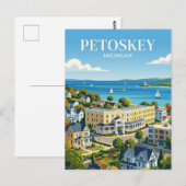Carte Postale Petoskey Michigan (Devant / Derrière)