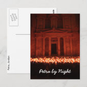 Carte postale Petra by Night (Devant / Derrière)