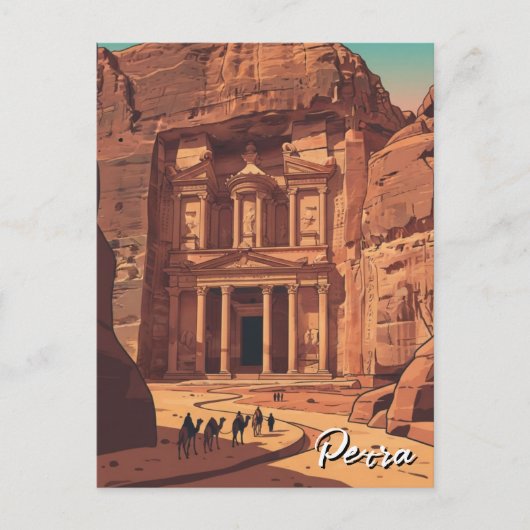Carte Postale Petra Jordan Travel (Devant)