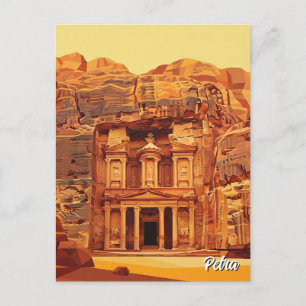 Carte Postale Petra Jordan Travel
