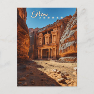 Carte Postale Petra, Jordanie : Iconic Red Rock Temple