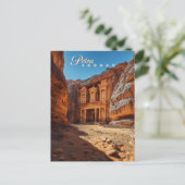 Carte Postale Petra, Jordanie : Iconic Red Rock Temple (Debout devant)