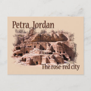 Carte Postale Petra : Ville rouge rose