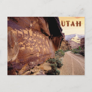 Carte Postale Petroglyph of the Great Hunt, Nine Mile Canyon, UT