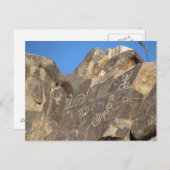 Carte Postale Pétroglyphes (Devant / Derrière)